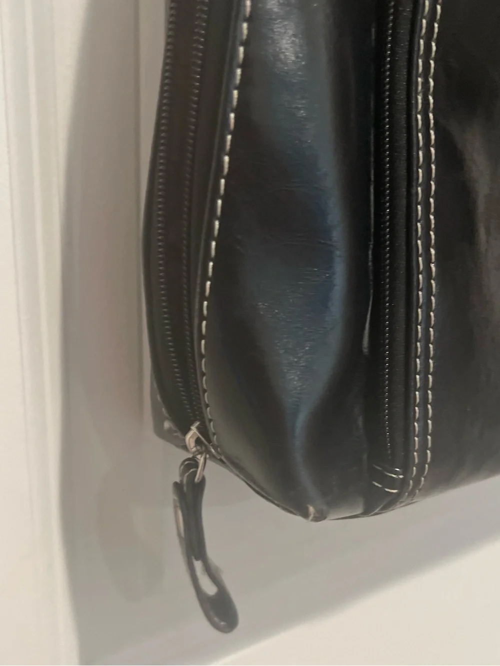 Samsonite Black Faux Leather Tote Handbag